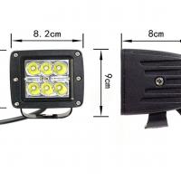 18W CRE Power Led Kare Sis Lambası 6 Ledli