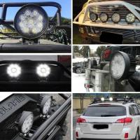 9 Led 27W Off Road Gündüz Farı Sis Çalışma Lambası Yuvarlak Kalın