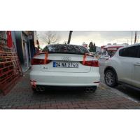 Audi A3 2013 2016 8V-S Difüzör S3 Standart Tmp Sağ+Sol Çiftli Çıkış P Black