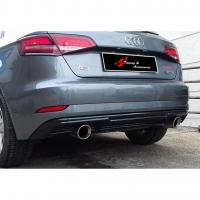 Audi A3 2017 8V-HB (SB) Difüzör S3 Standart Tmp Sağ+Sol-Tekli Çıkış P Black