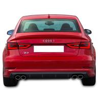 Audi A3 Sedan 17 - 19 S3 Difüzör (Sağ Sol Çıkış) Plastik Boyasız