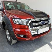 Ford Ranger 2012-2016 Ön Sis Çerçevesi Kaplama Siyah Kalın