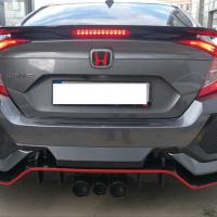 Honda Civic Fc5 2016-2020 Turbo Si Spoiler Işıklı (Boyasız)