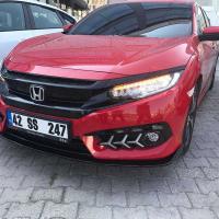 Honda Civic Fc5 2016-2020 Ön Lip Dizayn B (Tek Parça)