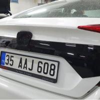 Honda Civic Fc5 2016-2020 Bagaj Kapağı Plaka Üst Kaplaması Piano Black