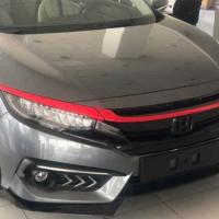 Honda Civic Fc5 2016-2020 Ön Panjur Kaş Kaplama Kırmızı