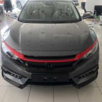 Honda Civic Fc5 2016-2020 Ön Panjur Kaş Kaplama Kırmızı