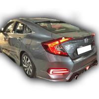 Honda Civic Fc5 2016 - 2021 Mugen Arka Ek Plastik Boyasız