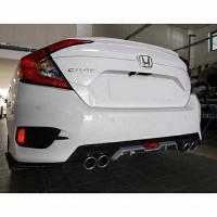 Honda Civic FC5 2016-2020 Difüzör 4 Egzozlu Silver