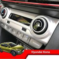 Hyundai Kona Klima Düğme Kaplama - Silver