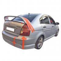 Hyundai Accent Era Yüksek Spoiler Boyalı Fiber