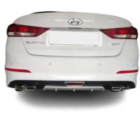 Hyundai Elantra 2016-2018 4 Egzoz Silver Difüzör Reflektörlü