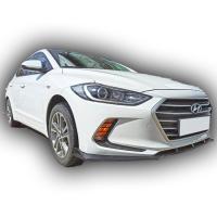 Hyundai Elantra 2016 - 18 Custom Ön Lip (3 Parça) Plastik Boyasız