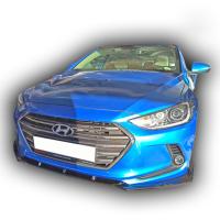 Hyundai Elantra 2016 - 18 Custom Ön Lip (3 Parça) Plastik Boyasız