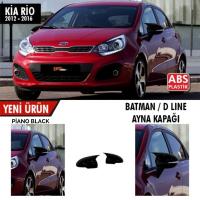 Kia Rio 2012 - 2016 Batman Yarasa Ayna Kapağı Sinyalli Piano Black