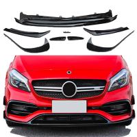 Mercedes W176 A serisi Amg A45 2012 - 2015 Ön Tampon Splitter ( 6 Parça ) Plastik Boyasız