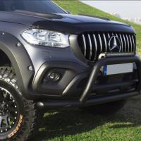 Mercedes X-Class 2017+ Uyumlu Off Road Ön Tampon Koruma Demiri Siyah Face Off AQM4WD