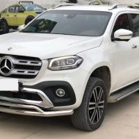 Mercedes X-Class 2017+ Uyumlu Off Road Ön Tampon Koruma Demiri Krom (Çiftli Bıyık) AQM4WD