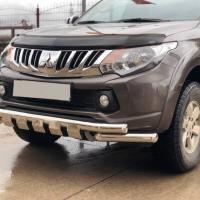 Mitsubishi L200 2007+ Off Road Krom Ön Koruma Ön Tampon Koruma Demiri Krom Glocity AQM4WD