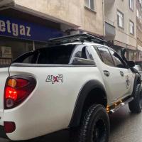 Mitsubishi L200 2008-2014 Stop Çerçeve Kaplama Siyah