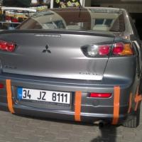 Mitsubishi Lancer 2008-2013 Arka Tampon Karlık Boyalı