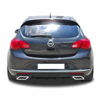 Opel Astra J Hb 2013 - 15 Custom Difüzör Plastik Boyasız