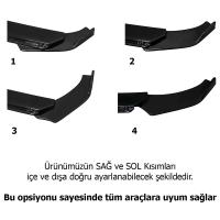 Üniversal 3 Parça Ayarlanabilir Lip (Plastik)