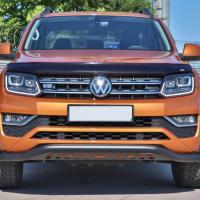 Volkswagen Amarok 2010+ Off Road Saclı Ön Koruma Ön Tampon Koruma Demiri Siyah GloPlus AQM4WD