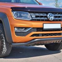 Volkswagen Amarok 2010+ Off Road Saclı Ön Koruma Ön Tampon Koruma Demiri Siyah GloPlus AQM4WD