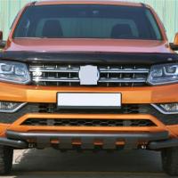 Volkswagen Amarok 2010+ Off Road Siyah Ön Koruma Ön Tampon Koruma Demiri Krom Glocity AQM4WD