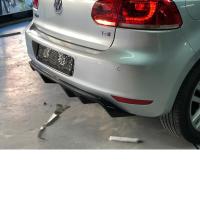 Volkswagen Golf Mk6 2008 2012 Difüzör Rieger St Sol-Çiftli Çıkış P Black