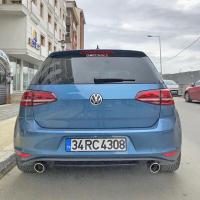 Volkswagen Golf Mk7 2012 2017 Difüzör GTI St Sağ+Sol-Tekli Çıkış P Black