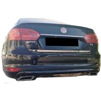 Volkswagen Jetta Mk6 2010 2014 Difüzör Sport Sağ+Sol-Tekli Çıkış P Black