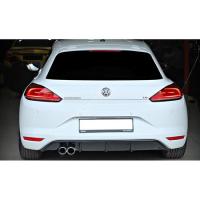 Volkswagen Scirocco 2015 2017 Mk3.5 Difüzör Sport L-Çiftli Çıkış P Black Makyajlı