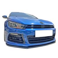 Volkswagen Scirocco R Tampon Uyumlu Ön Lip Boyasız Fiber