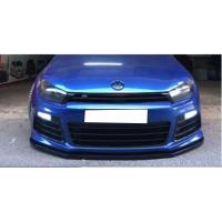 Volkswagen Scirocco R Tampon Uyumlu Ön Lip Boyasız Fiber